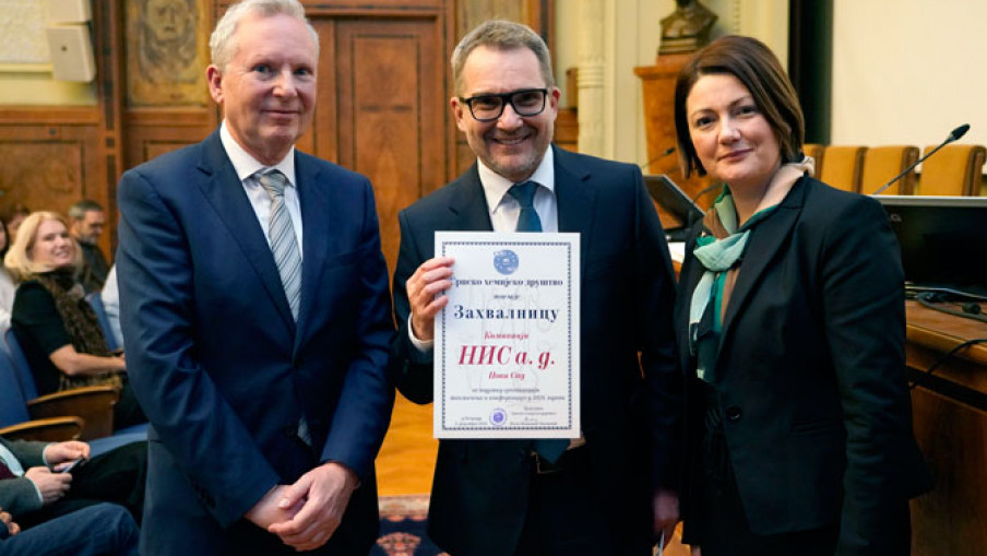 Priznanje Srpskog hemijskog društva NIS-u