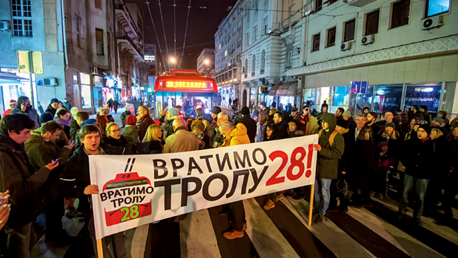 Novi protest za trolu 28