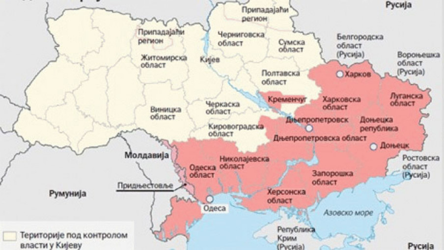 Američki obaveštajac: Odesa, Harkov, Nikolajev i Dnjepropetrovsk biće deo Rusije