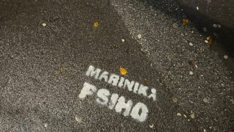 Beogradske ulice išarane grafitima „Marinika psiho”