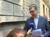 N1 prenosio uživo: Aplauzi radnika GSP-a Vučiću ispred Predsedništva