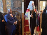 Патријарх Порфирије и пастор Бернс стигли у манастир Грачаница