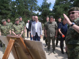 Мацут, Гашић и Мојсиловић обишли припаднике Војске Србије у Копненој зони безбедности